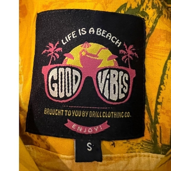 Hawaiian Palm Tree Hula Girl Short Sleeve Shirt Small - Picture 5 of 12